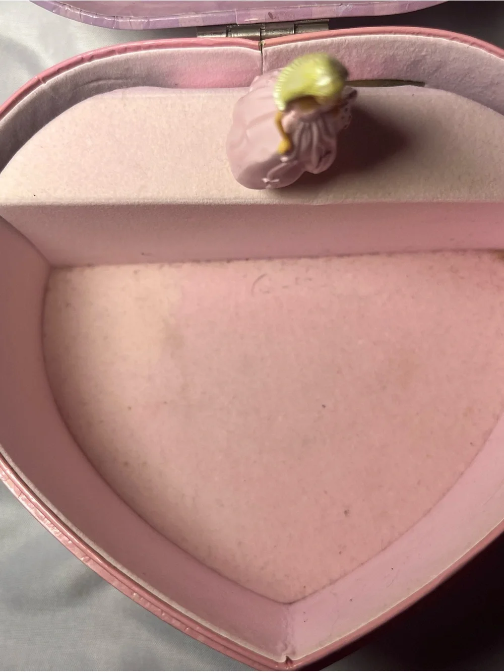 Vintage 2002 Barbie Music Jewelry Box Heart Shaped Pink‎ Tested Works